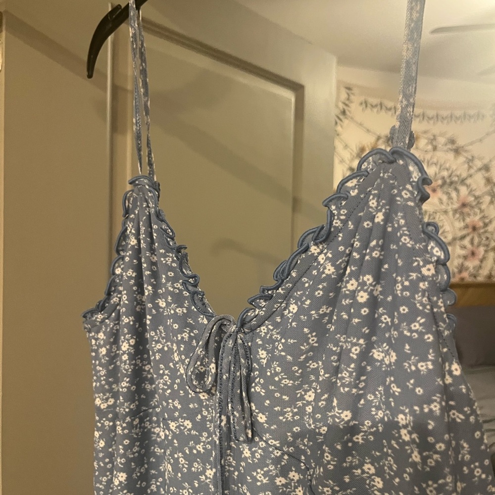 Floral Blue Dress - Picture 2 of 6